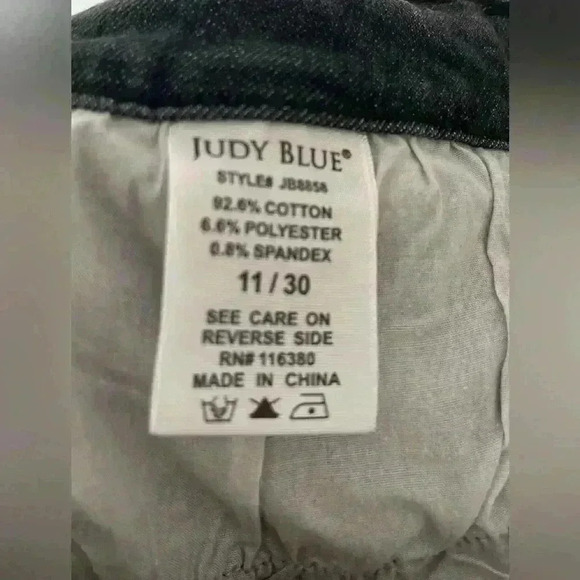 Judy Blue Washed Black Skinny  Fit Ankle jeans , sz 11/30 - Picture 9 of 9